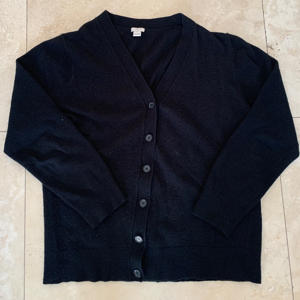 J Crew Black Cardigan